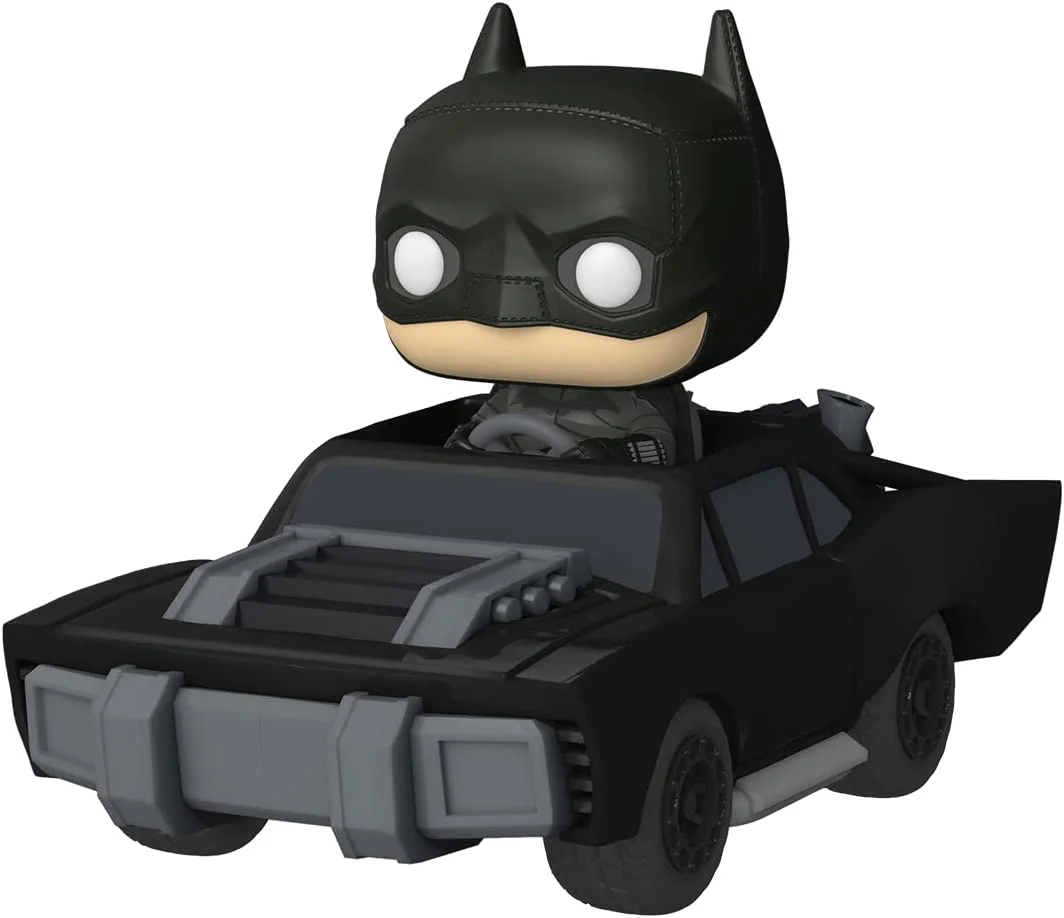 Funko Pop! Ride Super Deluxe: The Batman – Batman and Batmobile Vinyl Figure