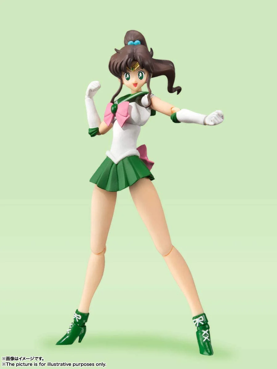 TAMASHII NATIONS Pretty Guardian Sailor Moon Sailor Jupiter Animation Color Edition Bandai S.H. Figuarts - Image 2