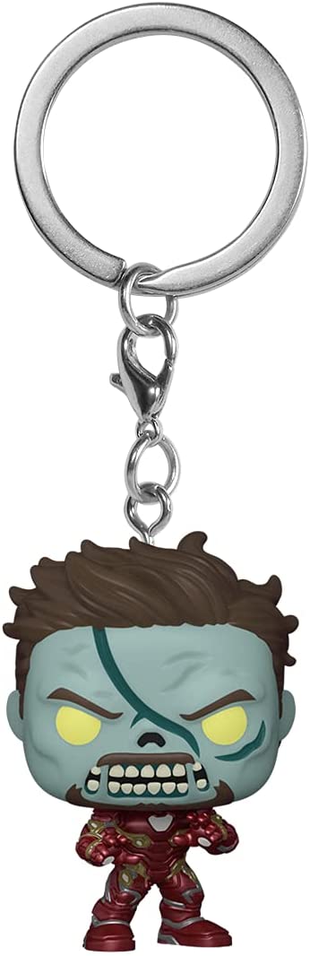 Funko Pocket Pop! Keychain: Marvel What If...? - Zombie Iron Man - Image 1