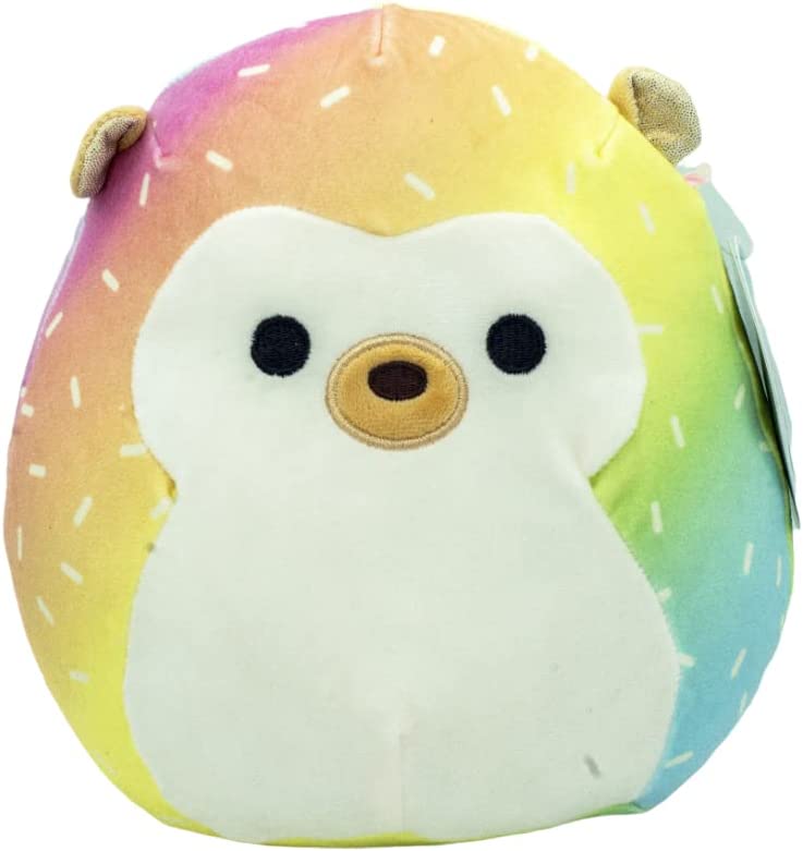 Squishmallows Bowie The Rainbow Hedgehog Squishy Soft 8in Colorful Crew Plush - Image 1