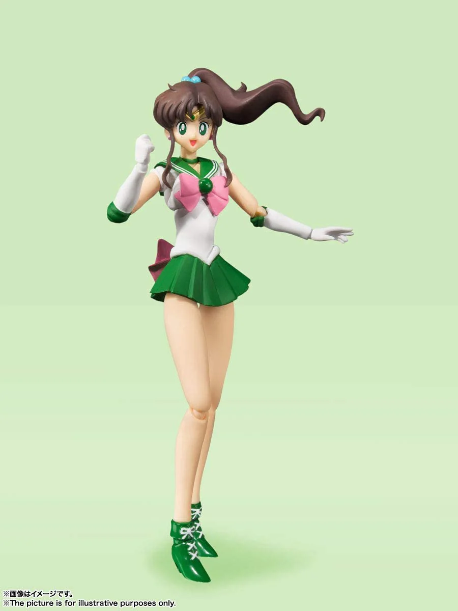 TAMASHII NATIONS Pretty Guardian Sailor Moon Sailor Jupiter Animation Color Edition Bandai S.H. Figuarts - Image 3
