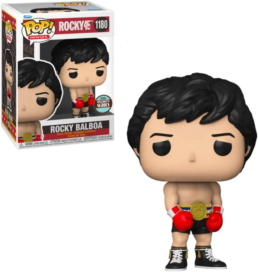 Funko Pop! Movies: Rocky 45th Anniversary – Rocky Balboa with Gold Belt #1180 Specialty Series Exclusive