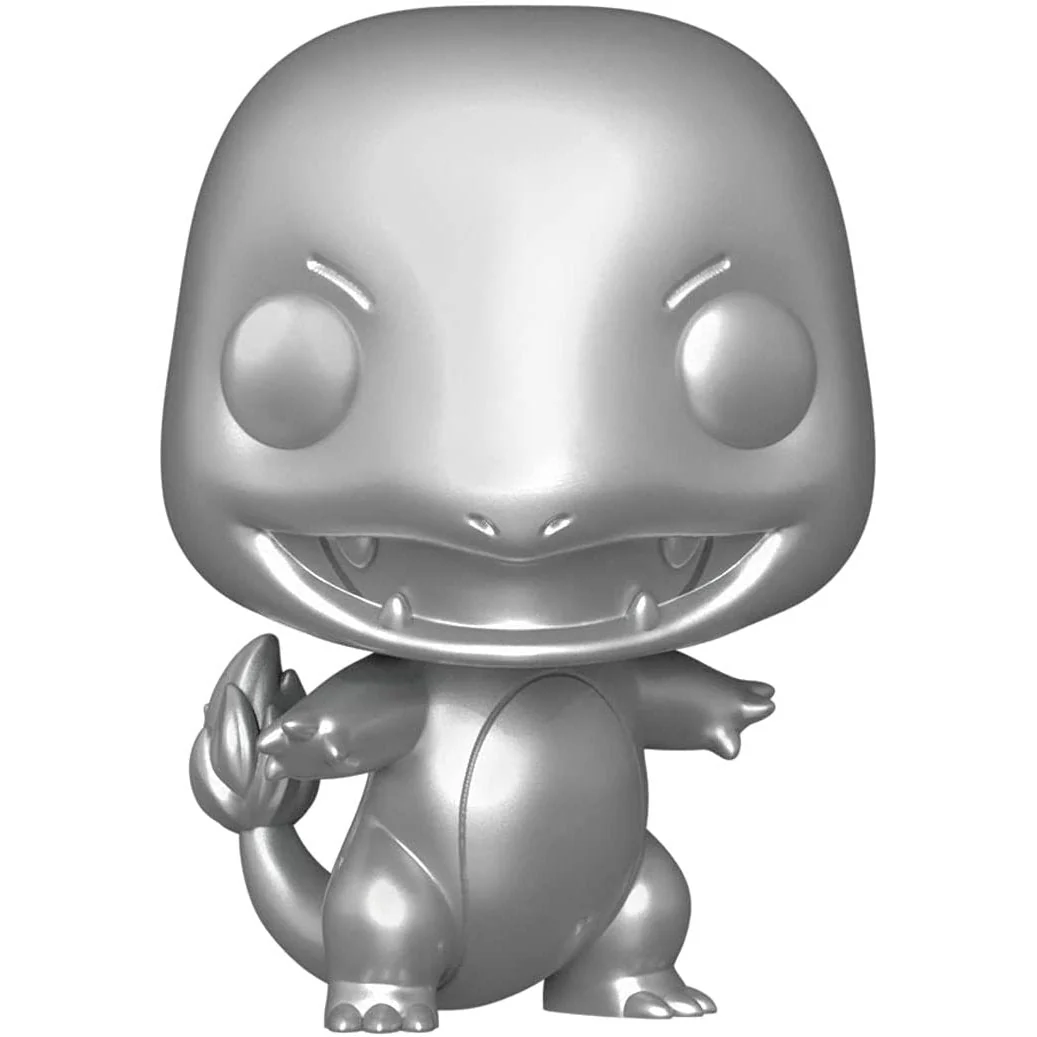Funko Pop! Games: Pokemon - Charmander Silver Metallic #455 - Image 1