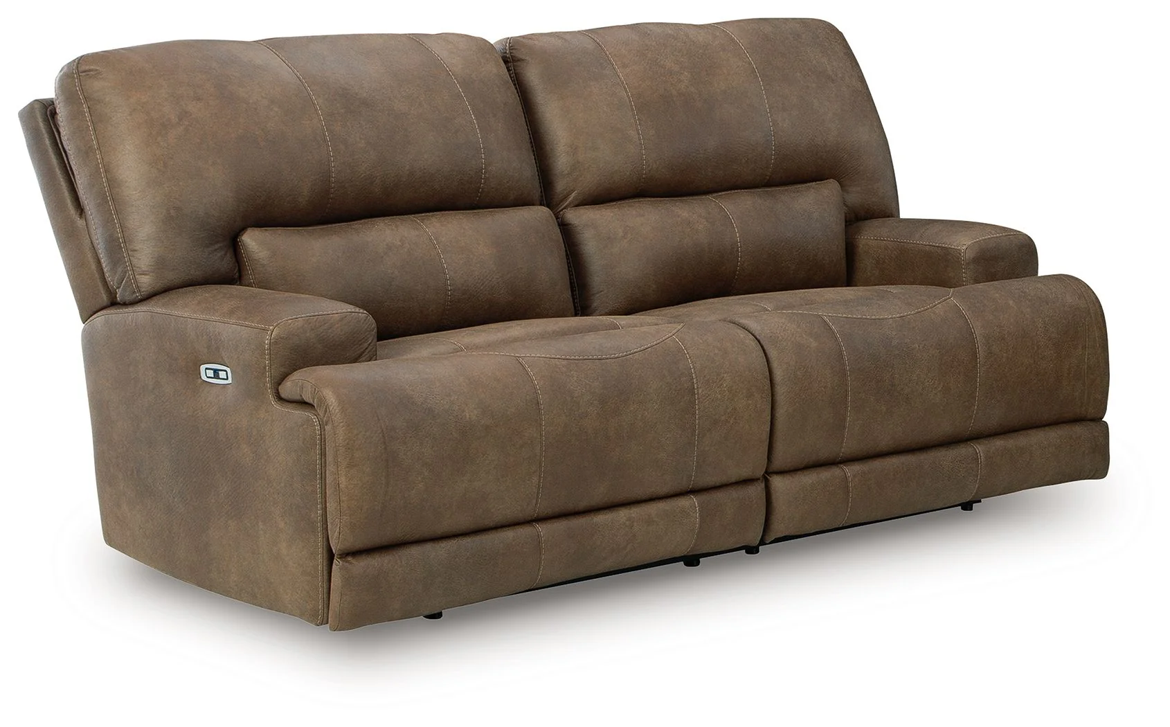 Beckley Place – 2 Seat Power Reclining Sofa With Adjustable Headrest – Earth