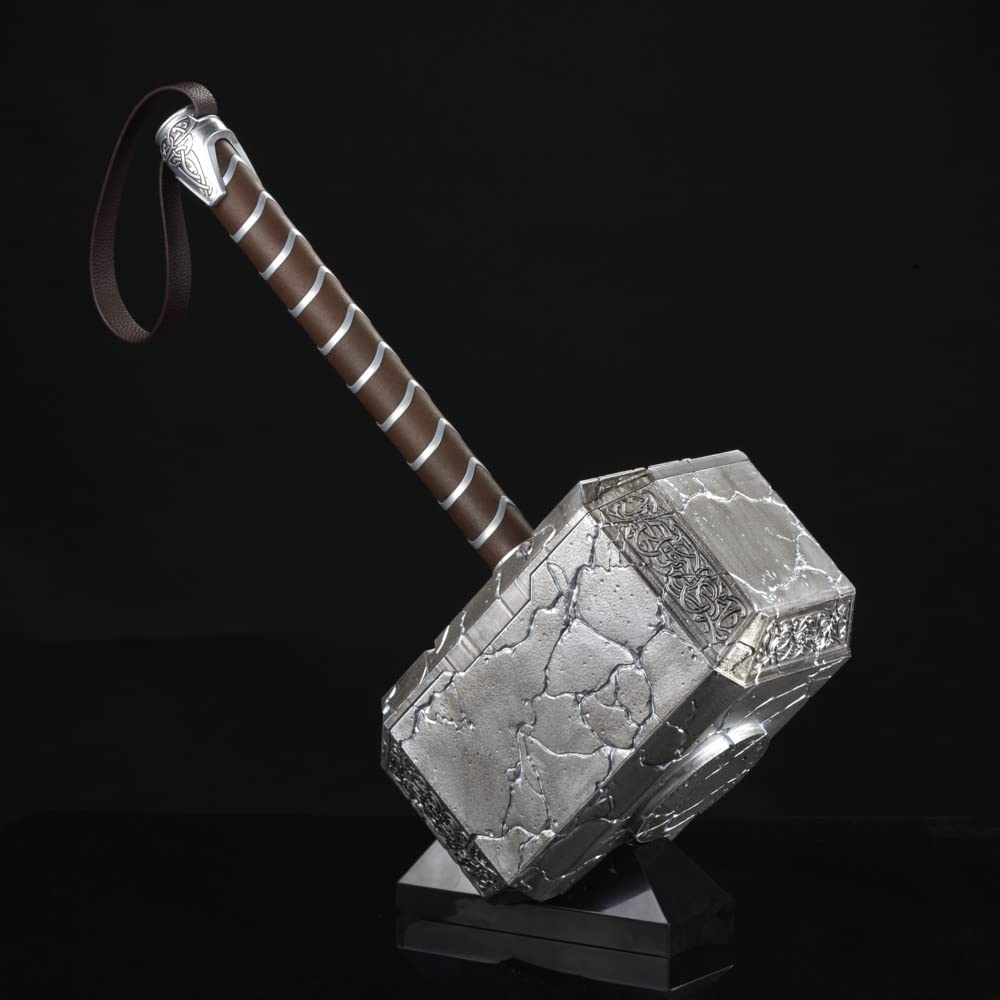 Hasbro Marvel Legends Series Thor Mjolnir Premium Electronic Roleplay Hammer with Lights and Sound FX - Image 3