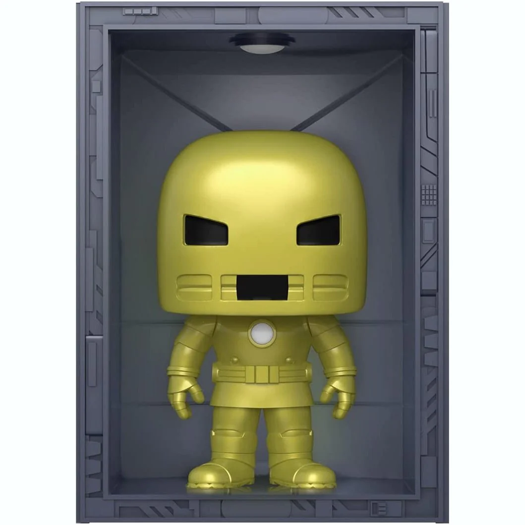Funko Pop! Deluxe Marvel: Iron Man Hall of Armor Model 1 Golden Armor #1035 PX Previews Exclusive - Image 1