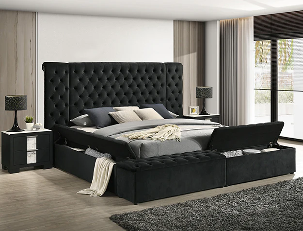 Liliana Black Bed Frame - Image 1