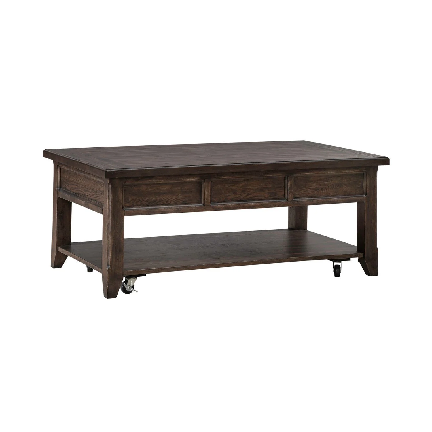 Paradise Valley - Lift Top Cocktail Table - Saddle Brown - Image 3