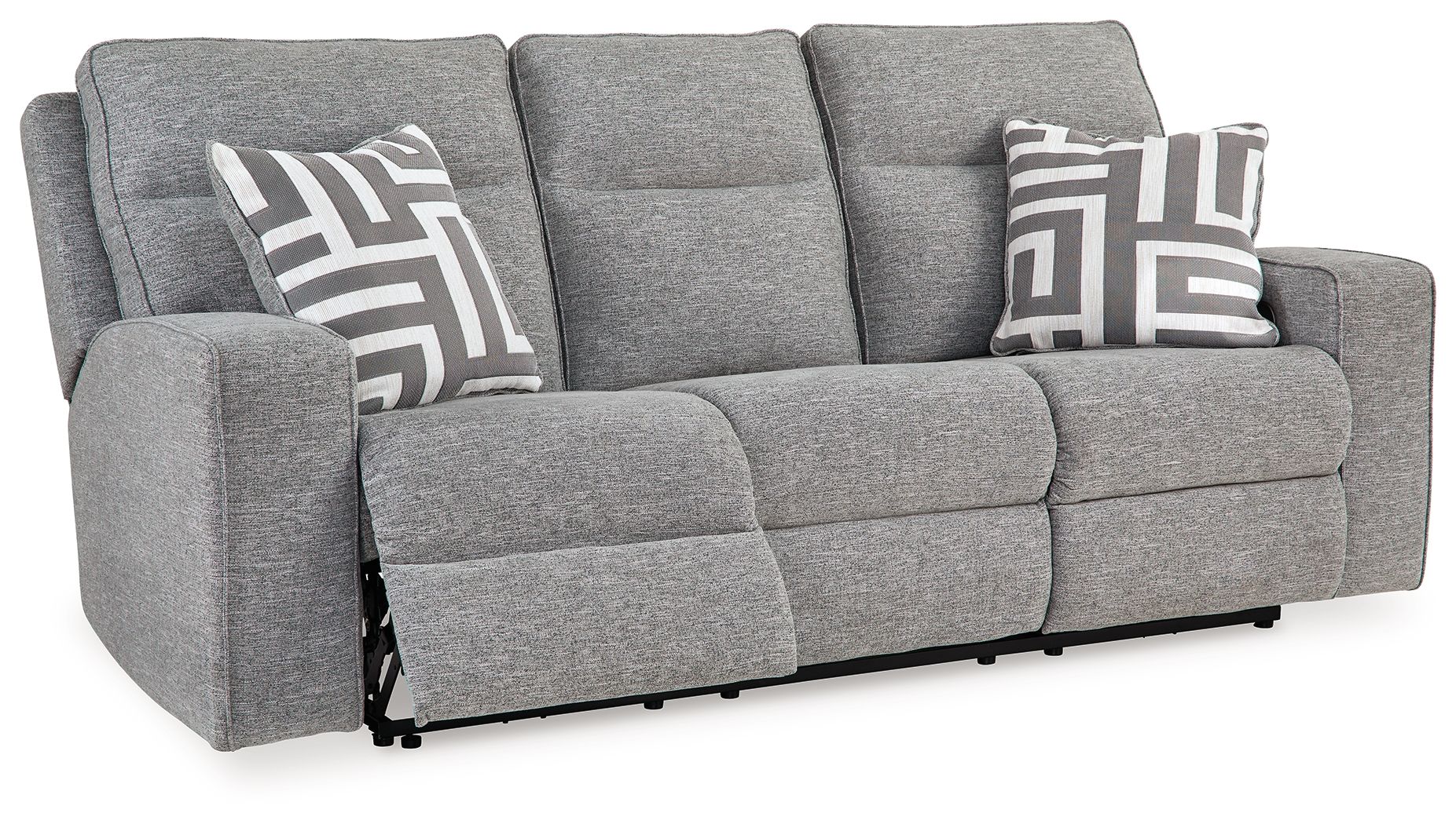 Biscoe - Power Reclining Sofa With Adj Headrest - Pewter - Image 3