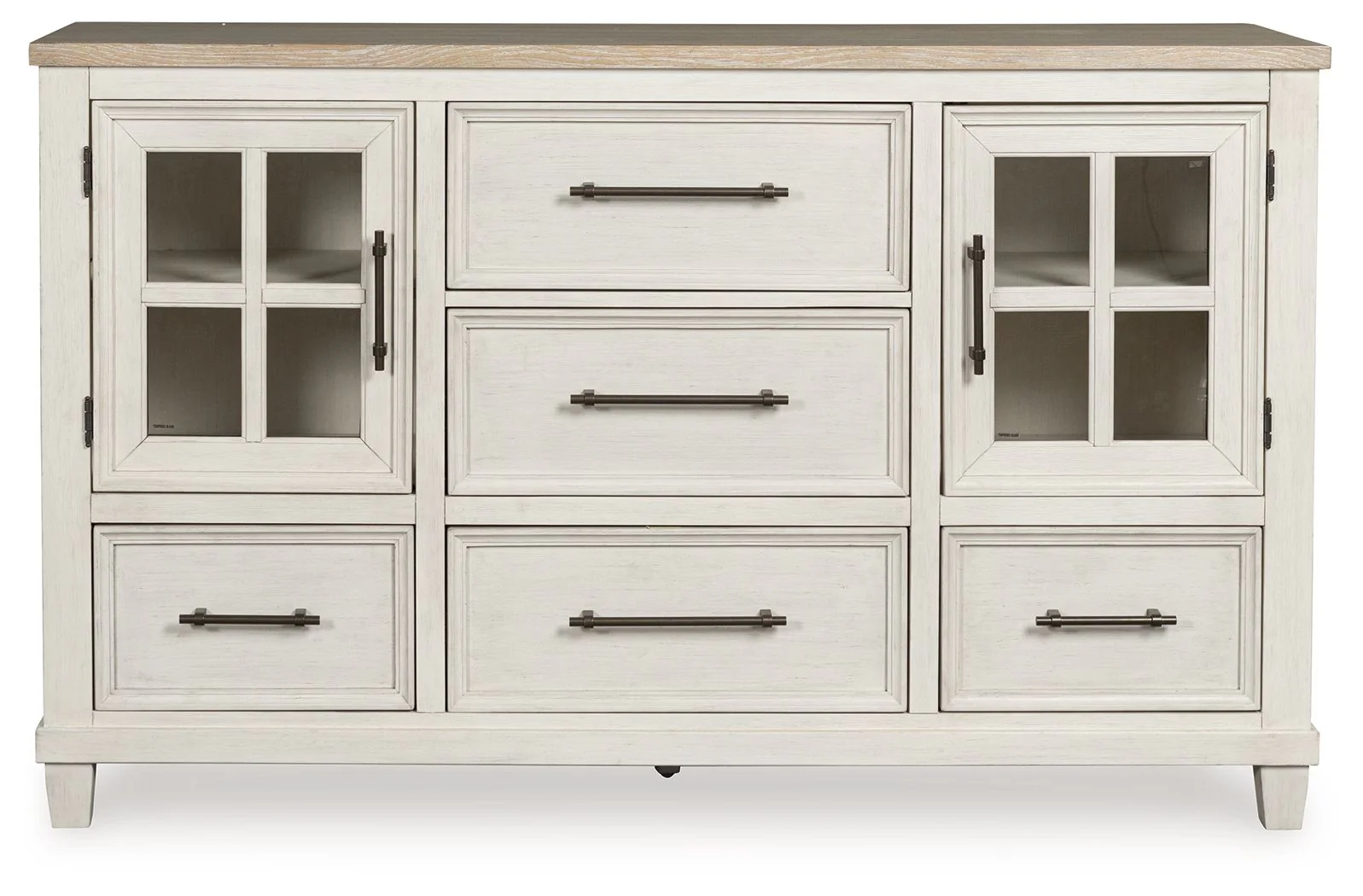 Shaybrock - Dresser - Antique White / Brown - Image 2