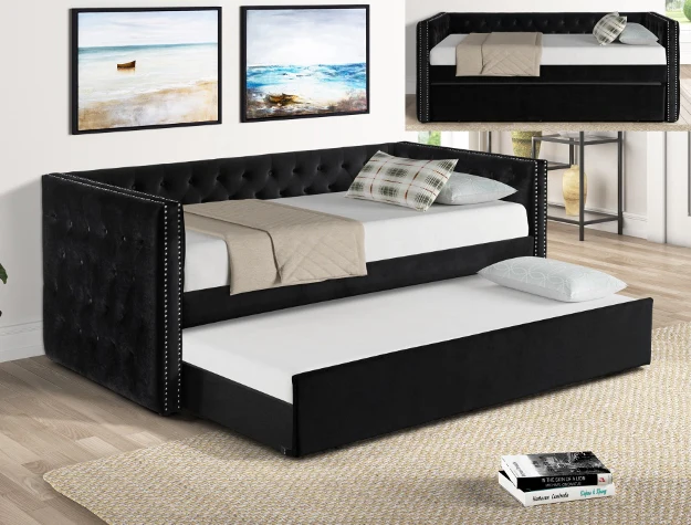 Trina Black Daybed - Image 1