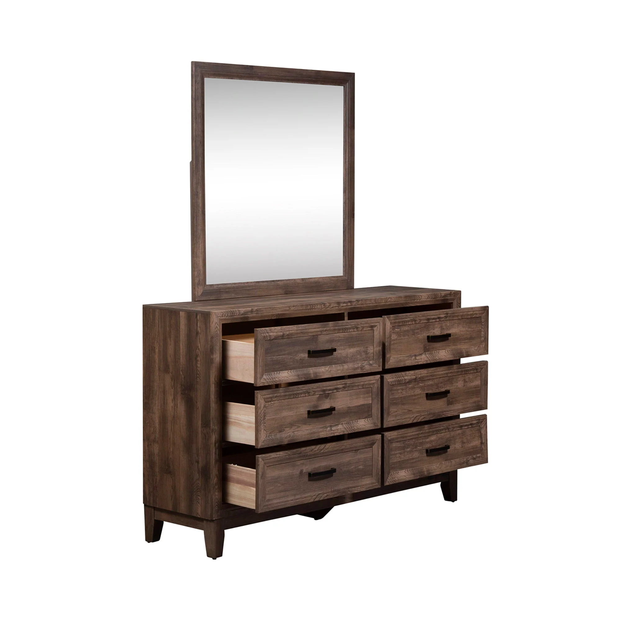 Ridgecrest - Dresser & Mirror - Light Brown - Image 3