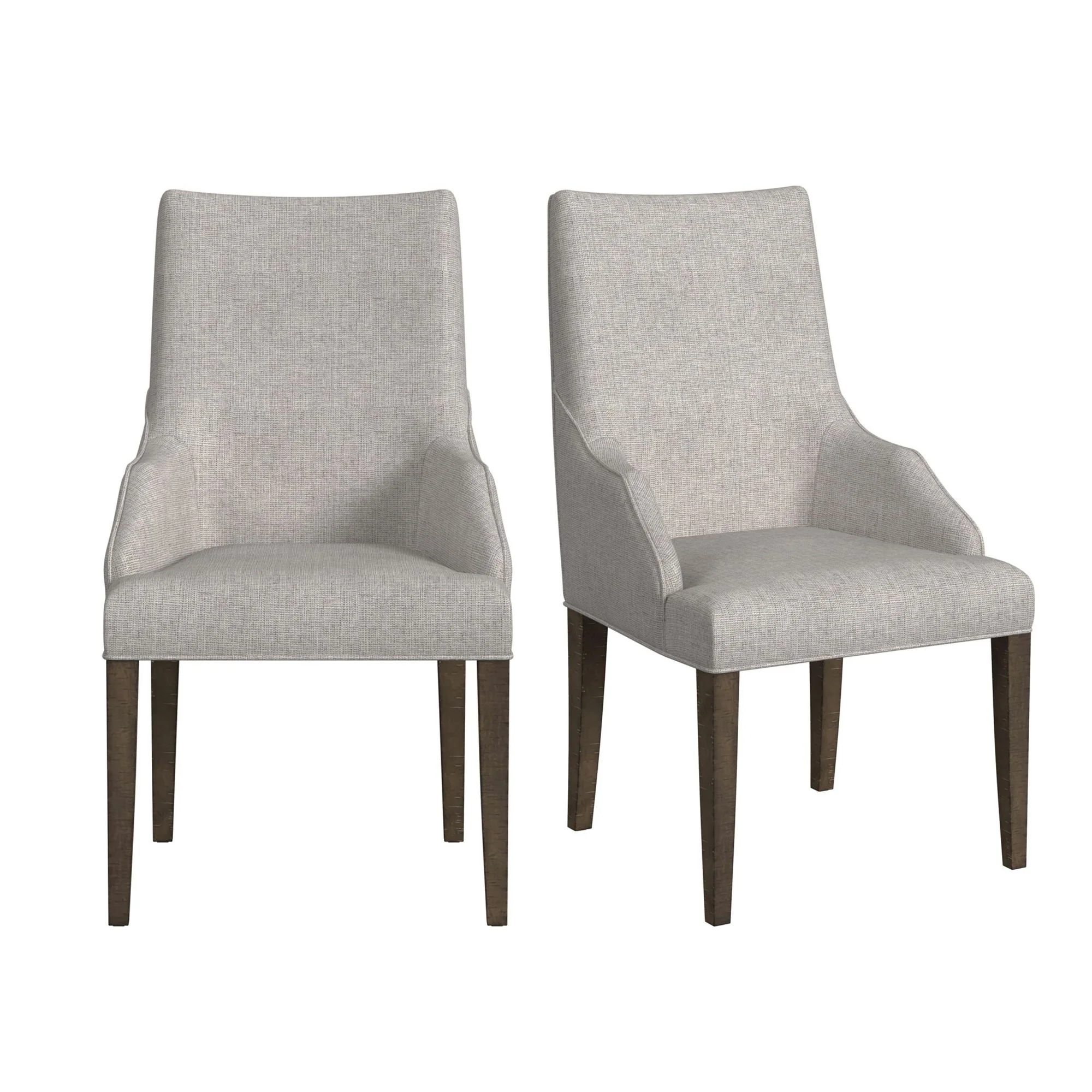 Yellowstone – Dining Host Chair (Set of 2) – Medium Brown