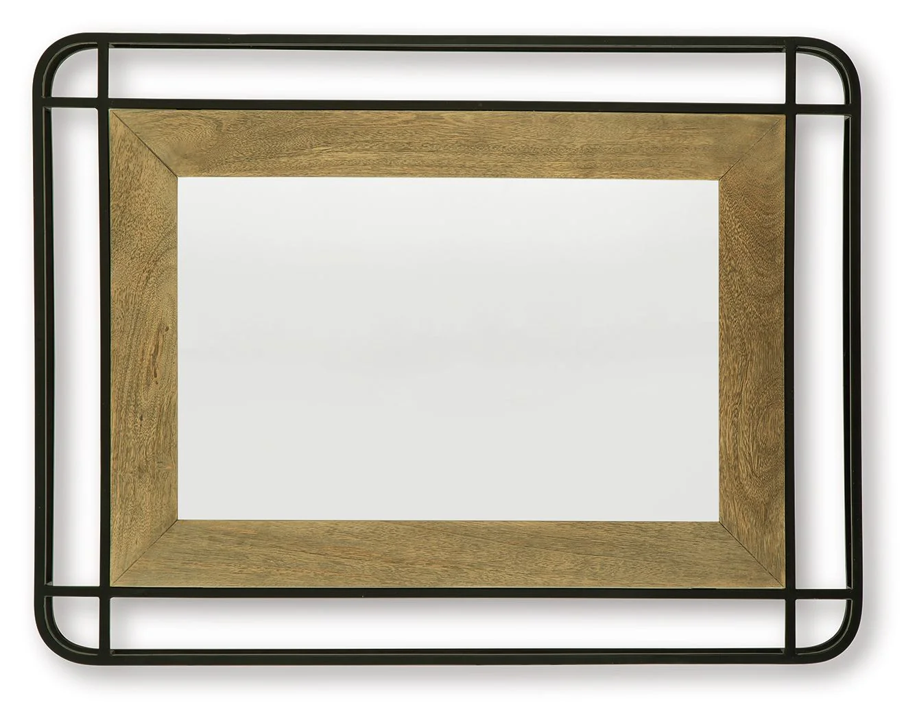 Beelman - Accent Mirror - Black / Brown - Image 3