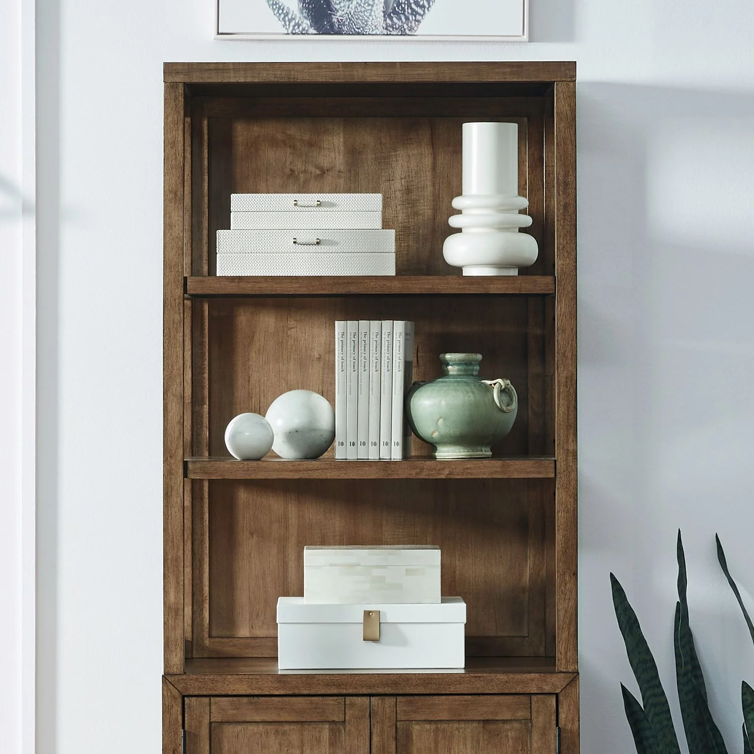 Shaker Lakes - Bookcase Hutch - Harvest Brown - Image 1