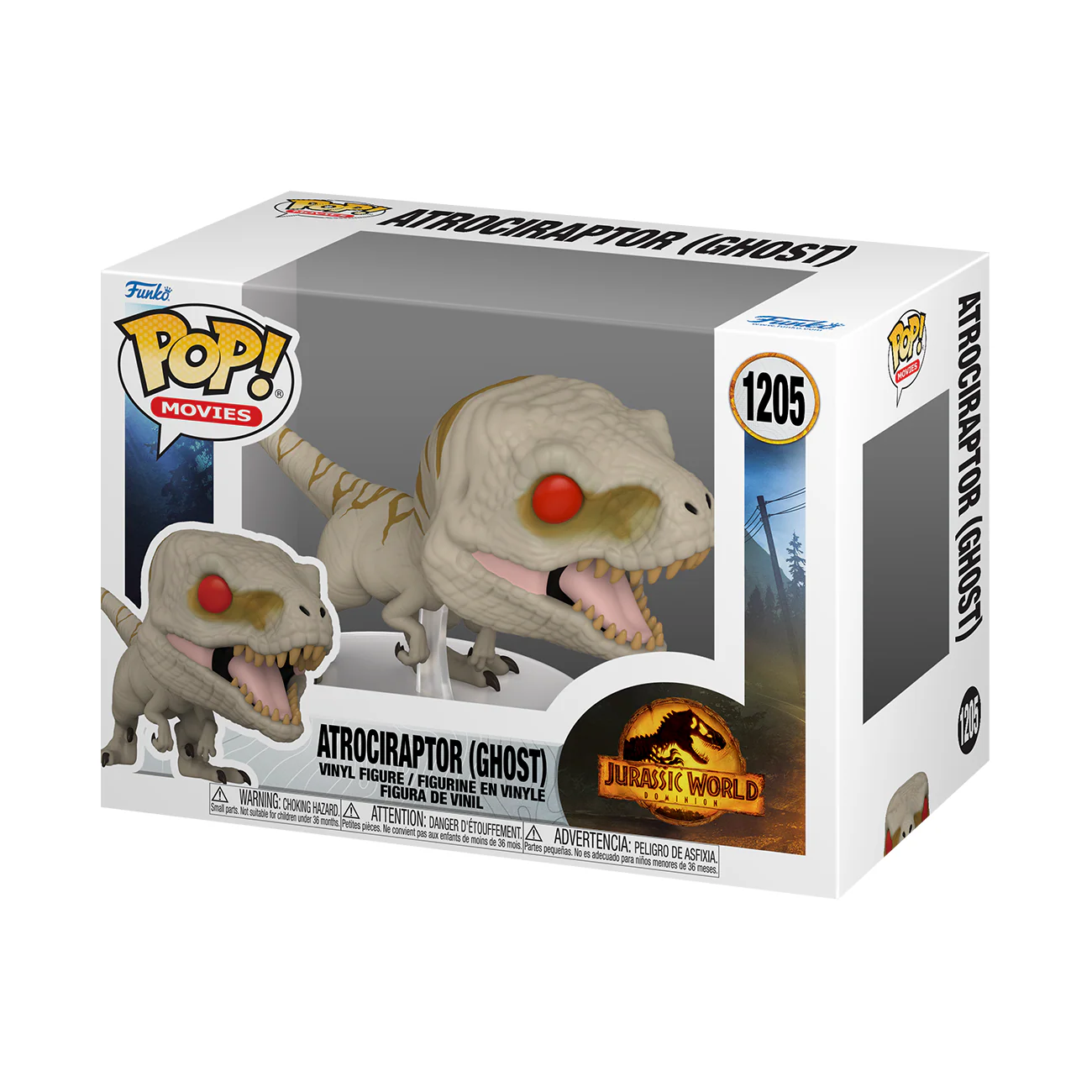 Funko Pop! Movies: Jurassic World: Dominion - Atrociraptor Ghost #1205 - Image 2
