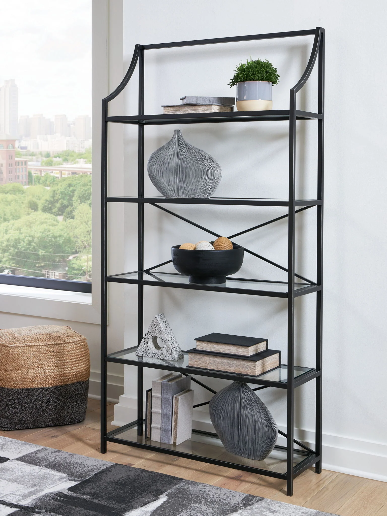 Dakerwell - Bookcase - Antique Black - Image 3