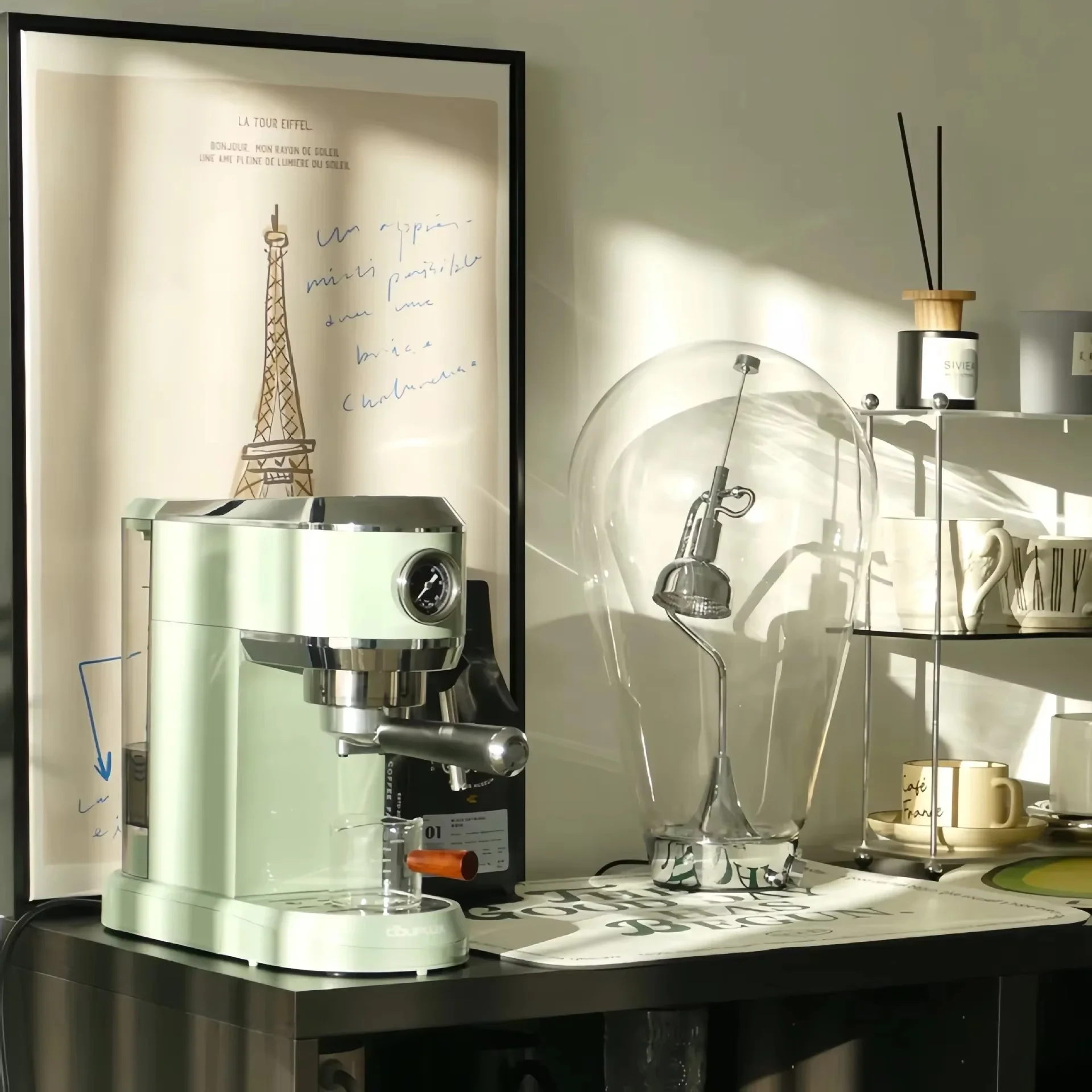 Glass Halo Sculptural Table Lamp - Image 2