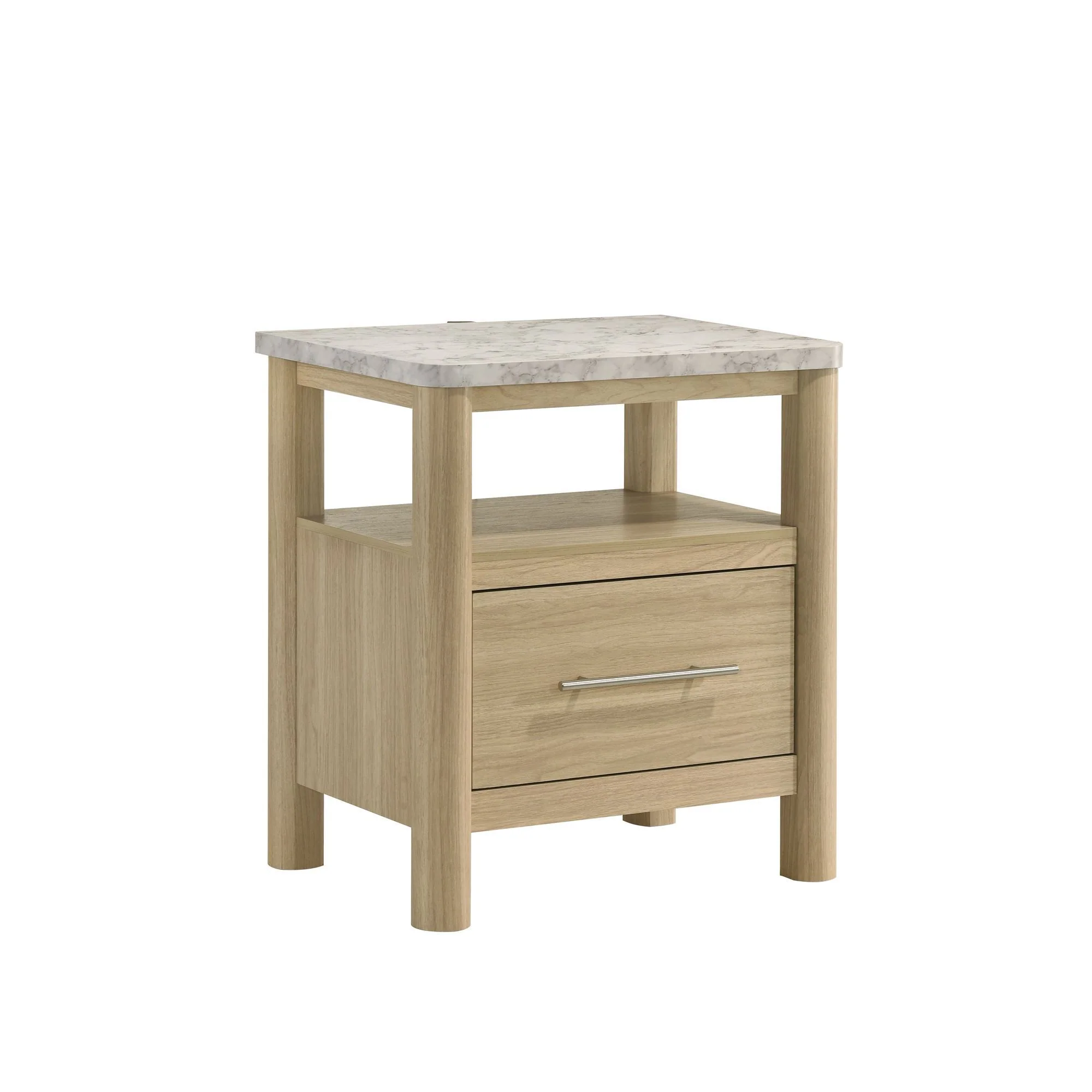 Jonas – Nightstand With USB – Natural