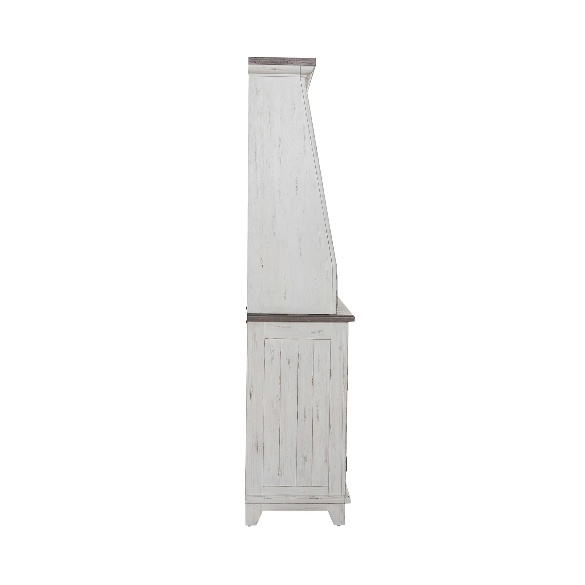 River Place - Server & Hutch - Riverstone White & Tobacco - Image 3
