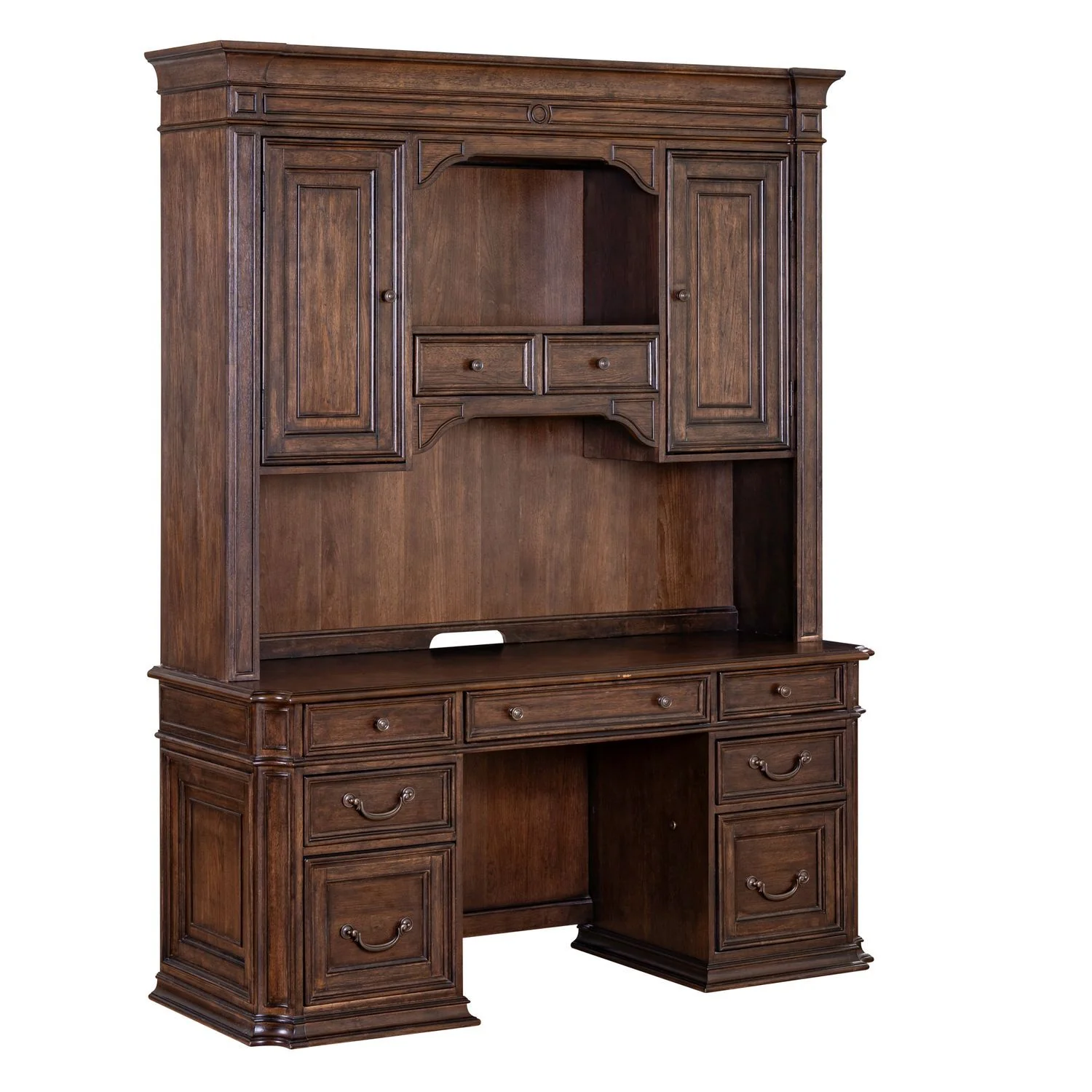 Providence Park - Credenza & Hutch - Chateau Brown - Image 2