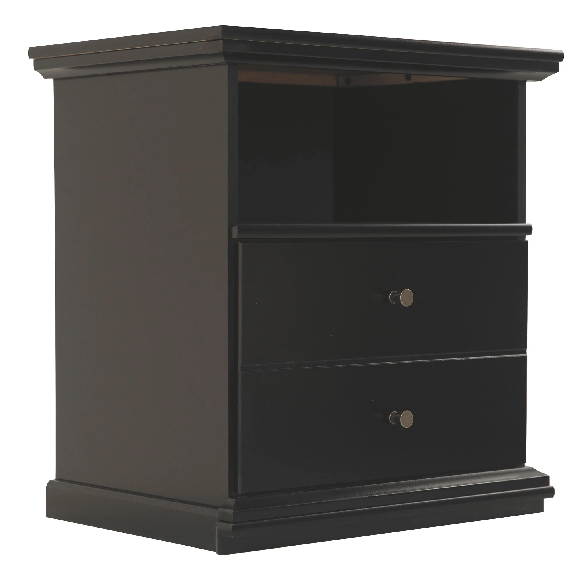 Maribel - One Drawer Night Stand - Black - Image 1