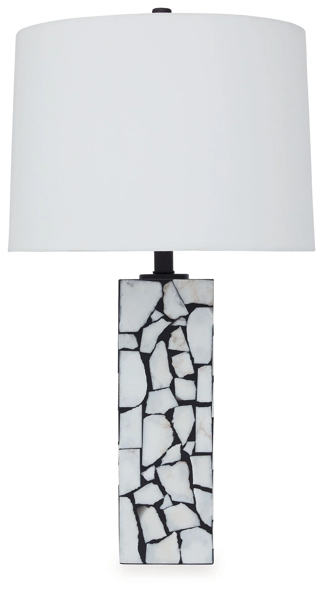 Macaria - Marble Table Lamp - White / Black - Image 1