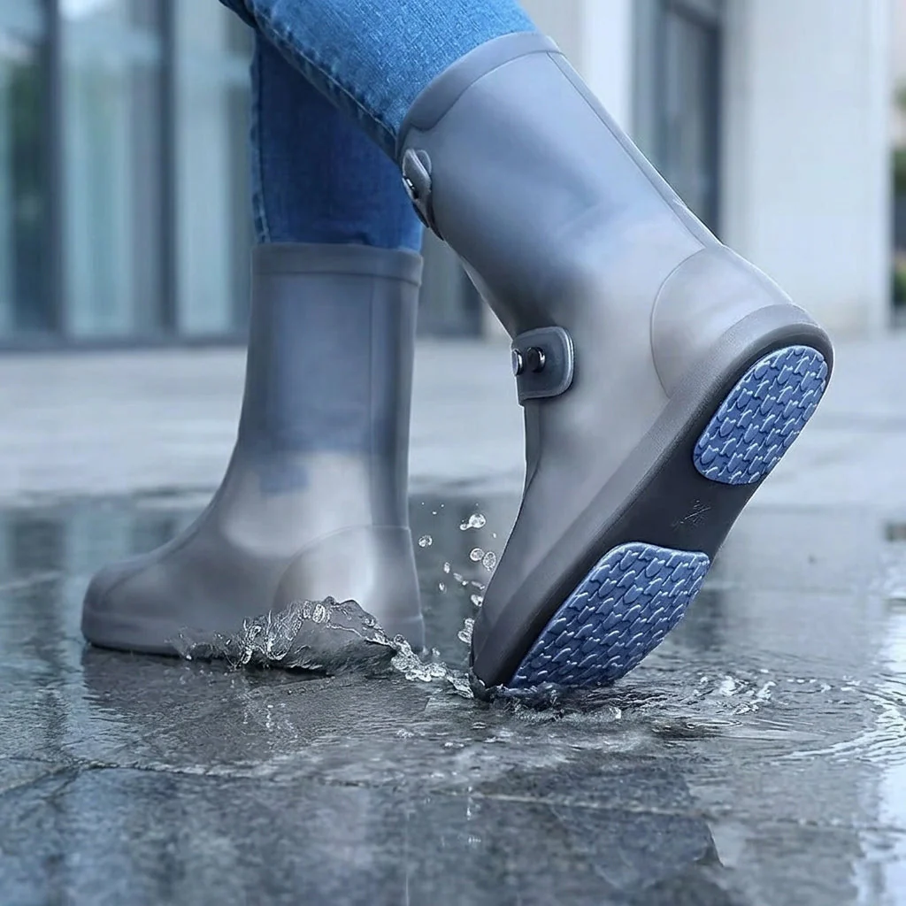 Dry Shield Reusable Non-Slip Silicone Waterproof Shoe Covers