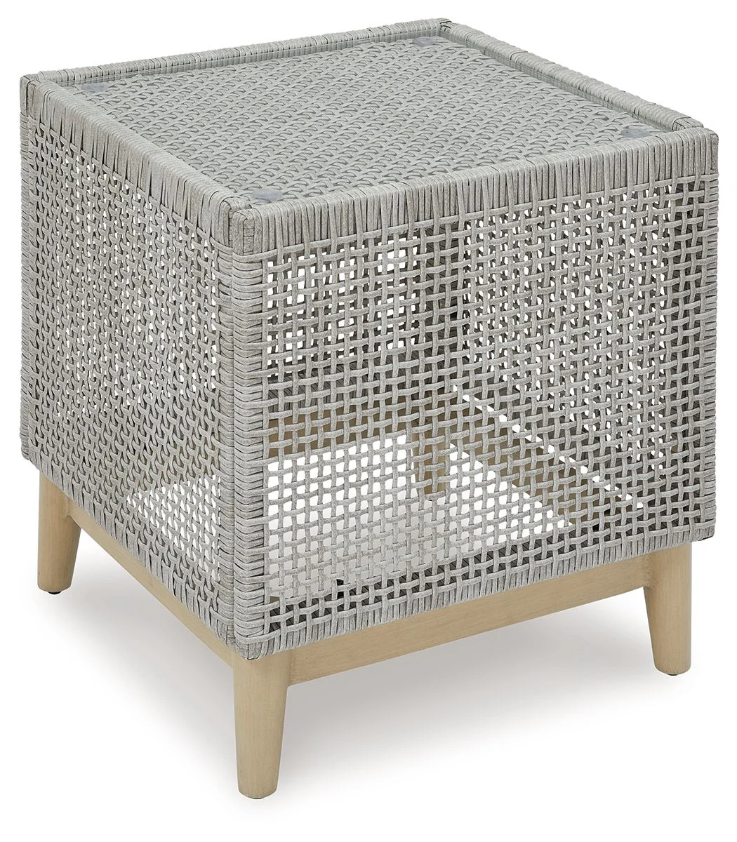 Seton Creek – Square End Table – Gray