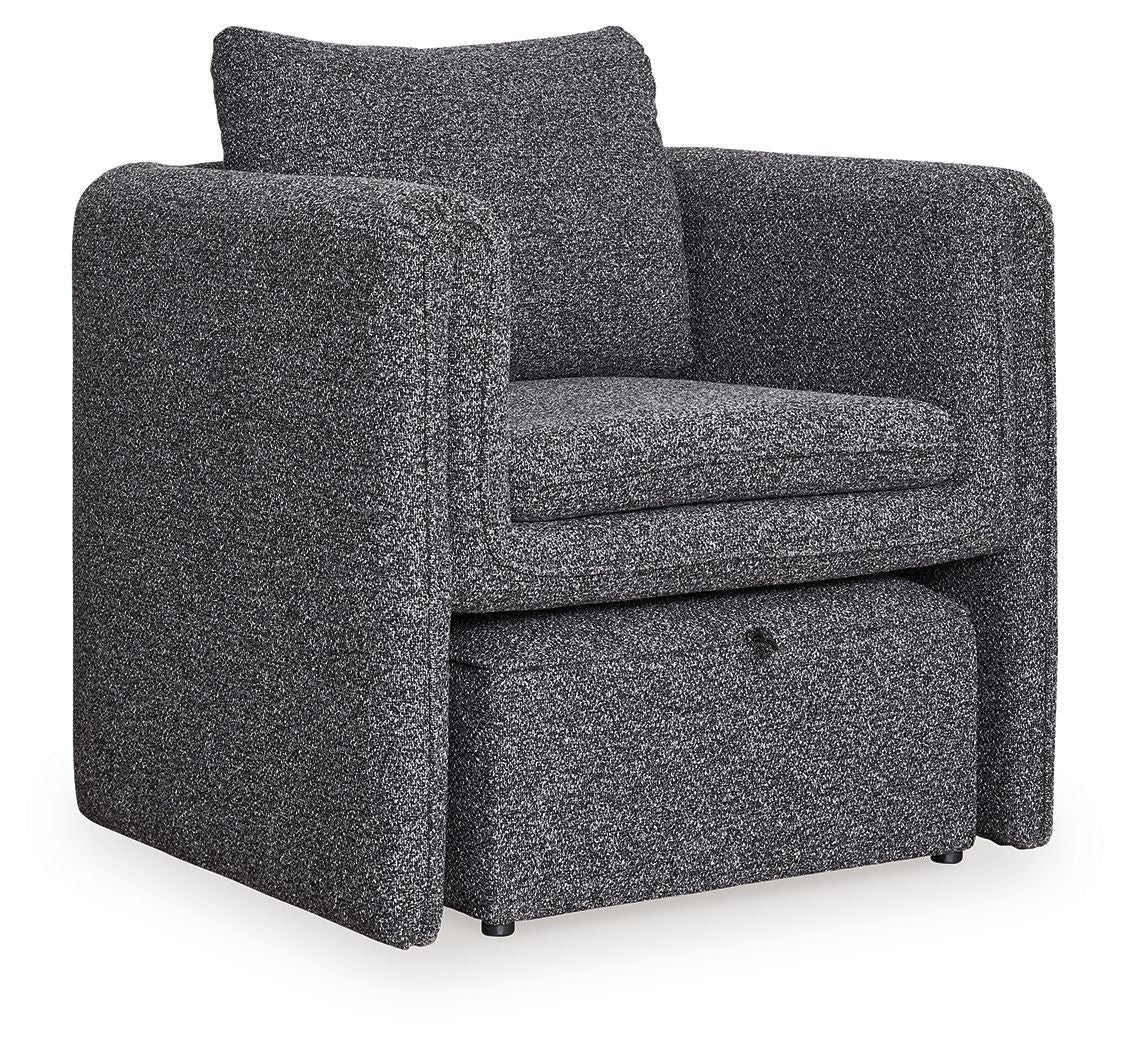 Vreni – Accent Chair – Charcoal / Black