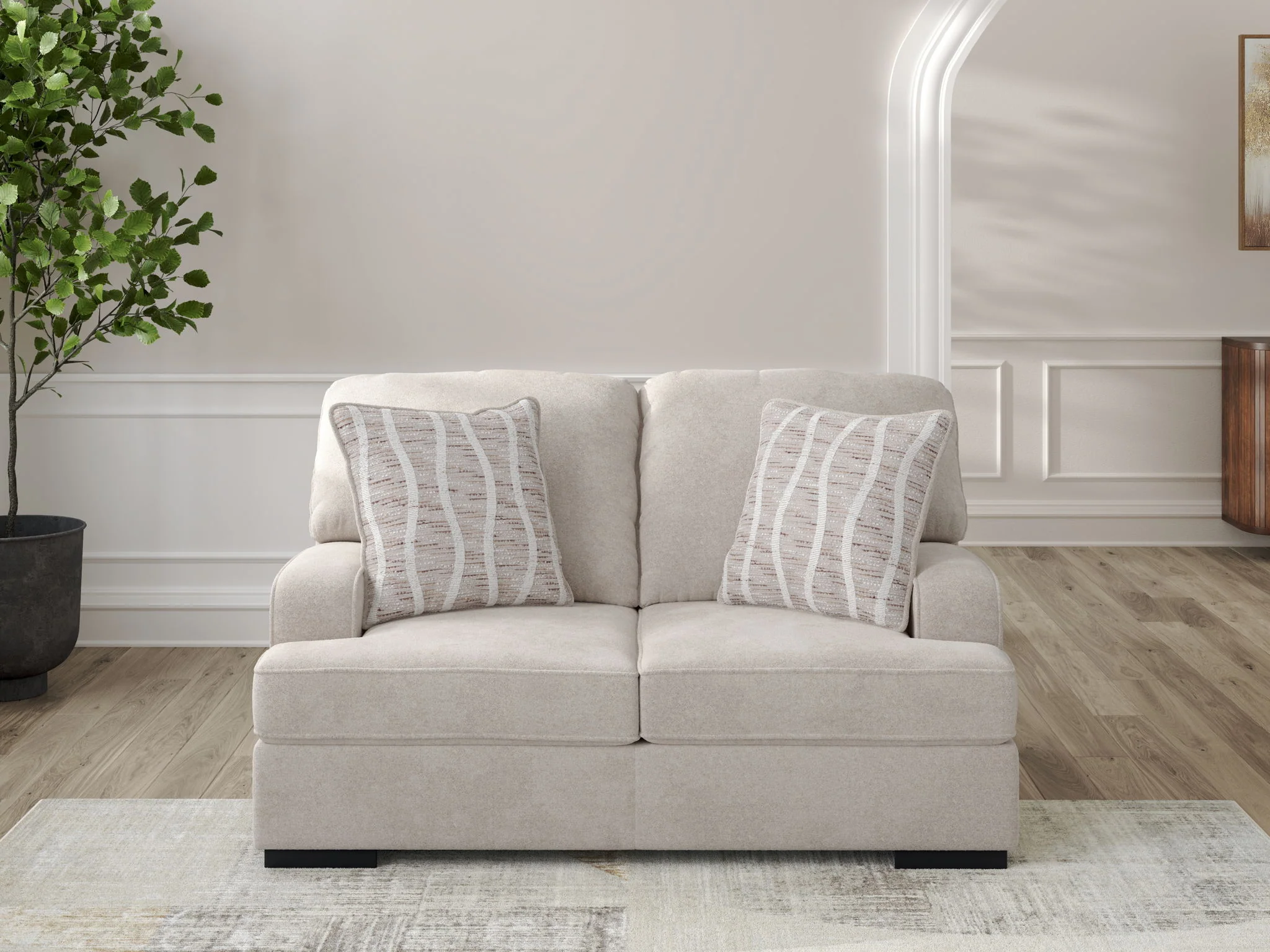 High Profile - Loveseat - Taupe - Image 2