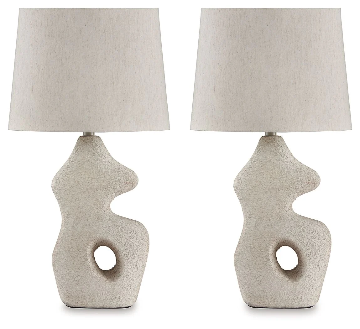 Chadrich - Paper Table Lamp (Set of 2) - Antique Beige - Image 1