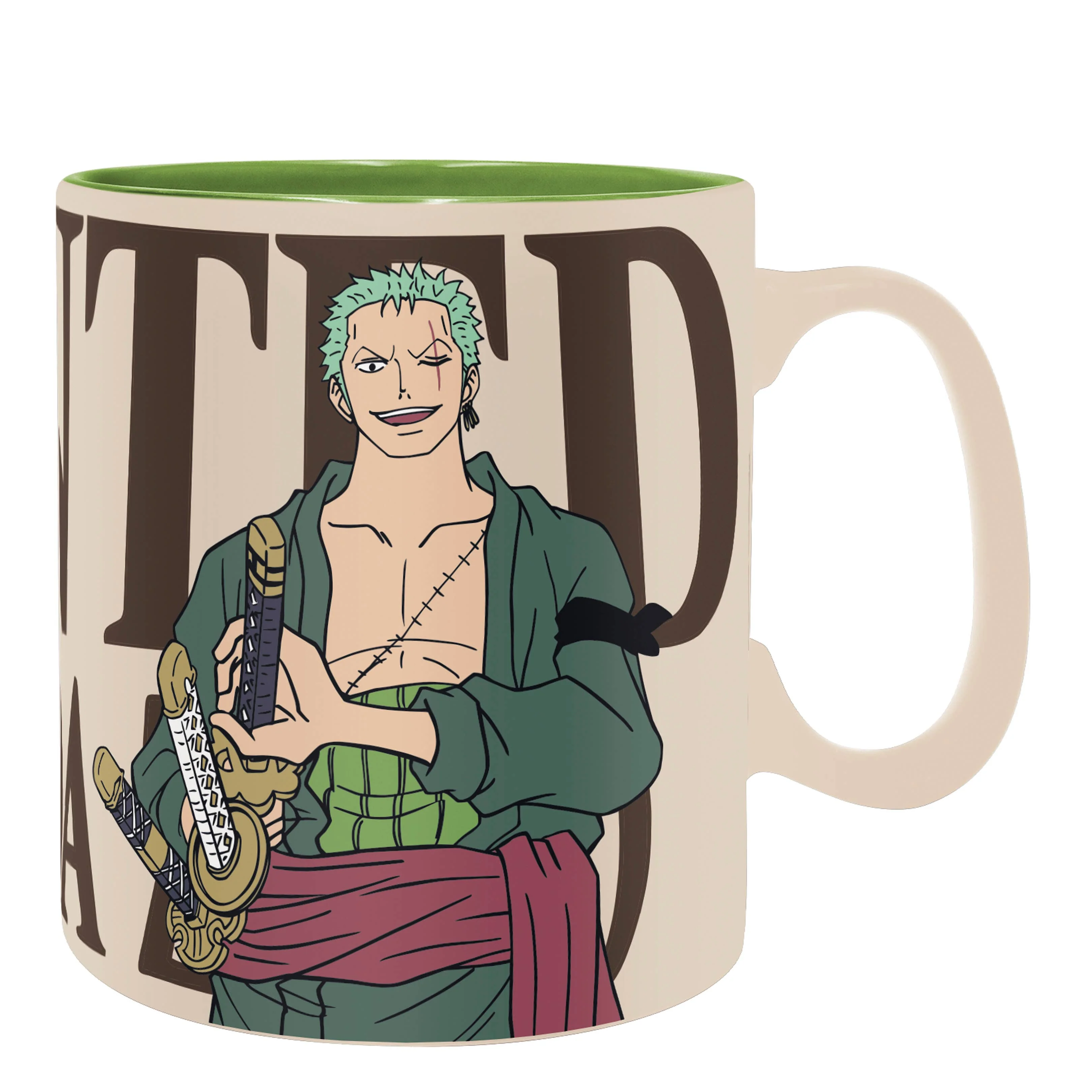 One Piece Zoro Ceramic Mug 16Oz & Coaster Gift Set