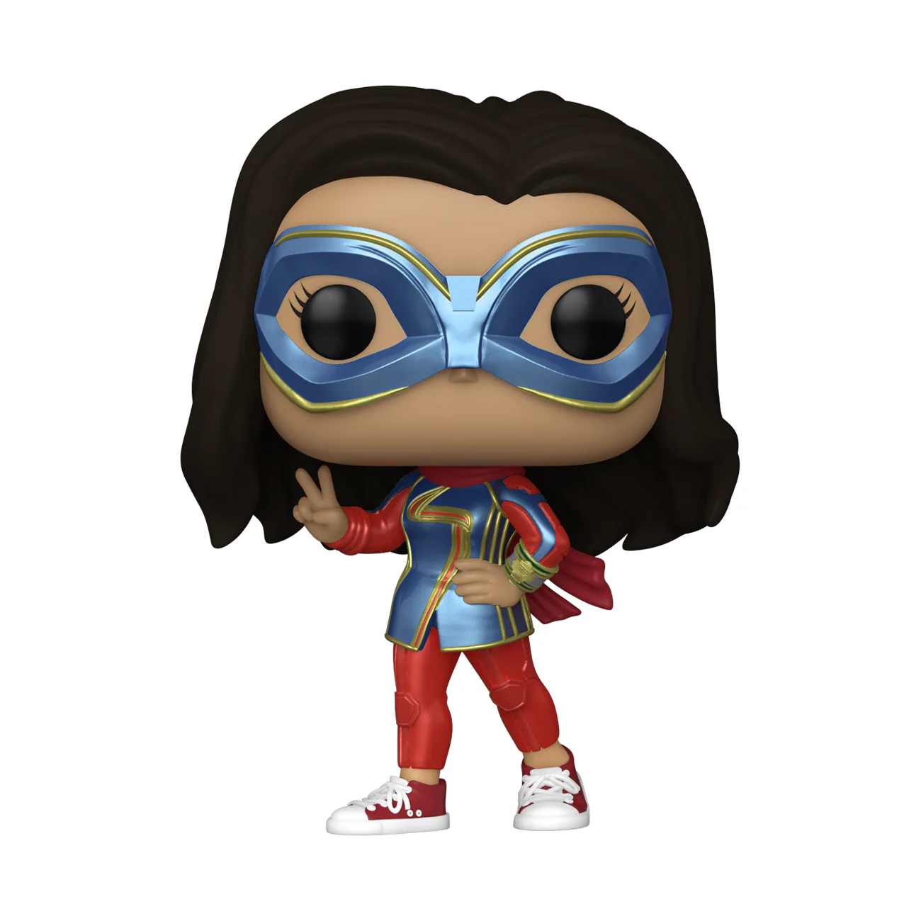 Funko Pop! Marvel: Ms. Marvel - Ms. Marvel with Peace Sign #1077 - Image 1
