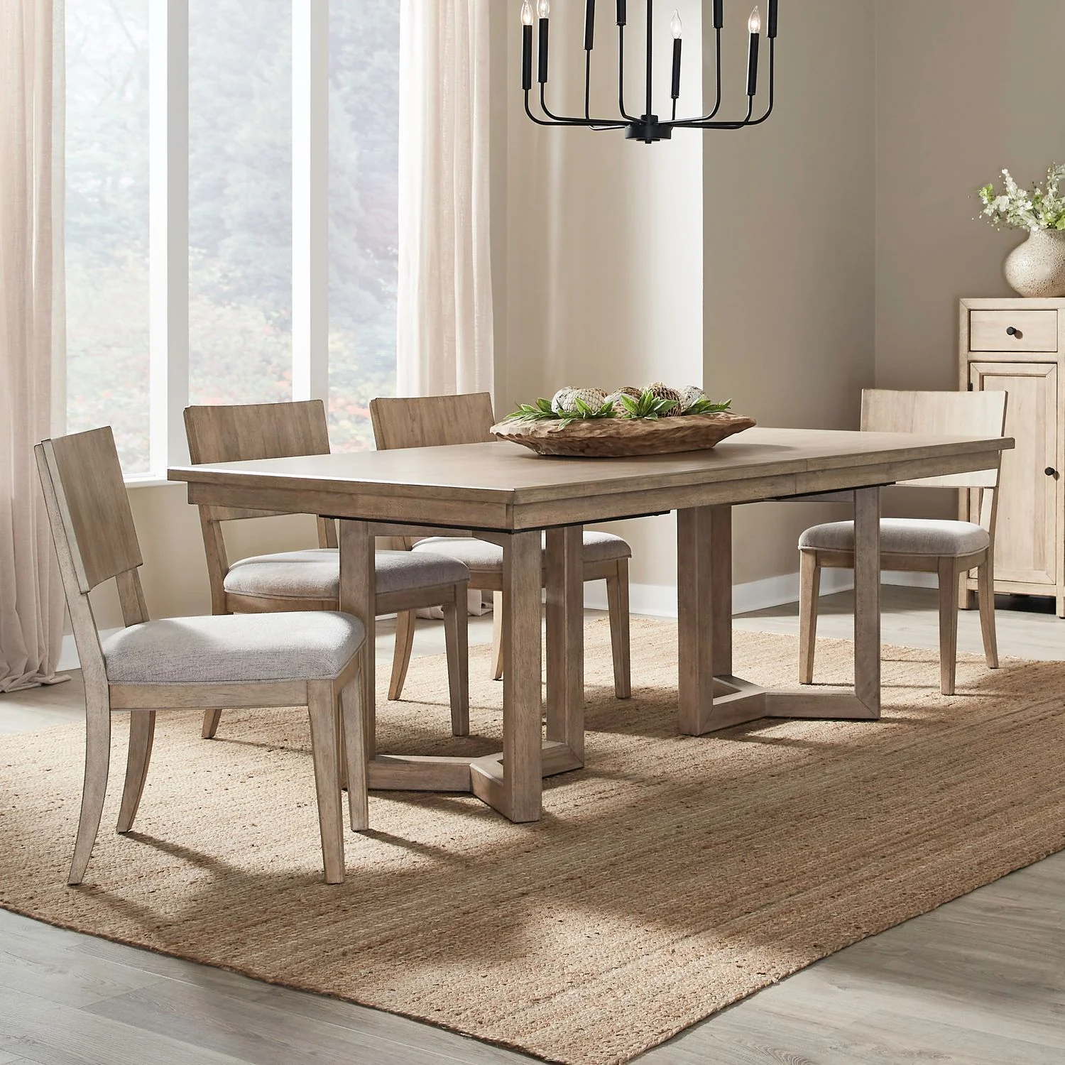 Proximity Place - Double Pedestal Table Set - Image 1