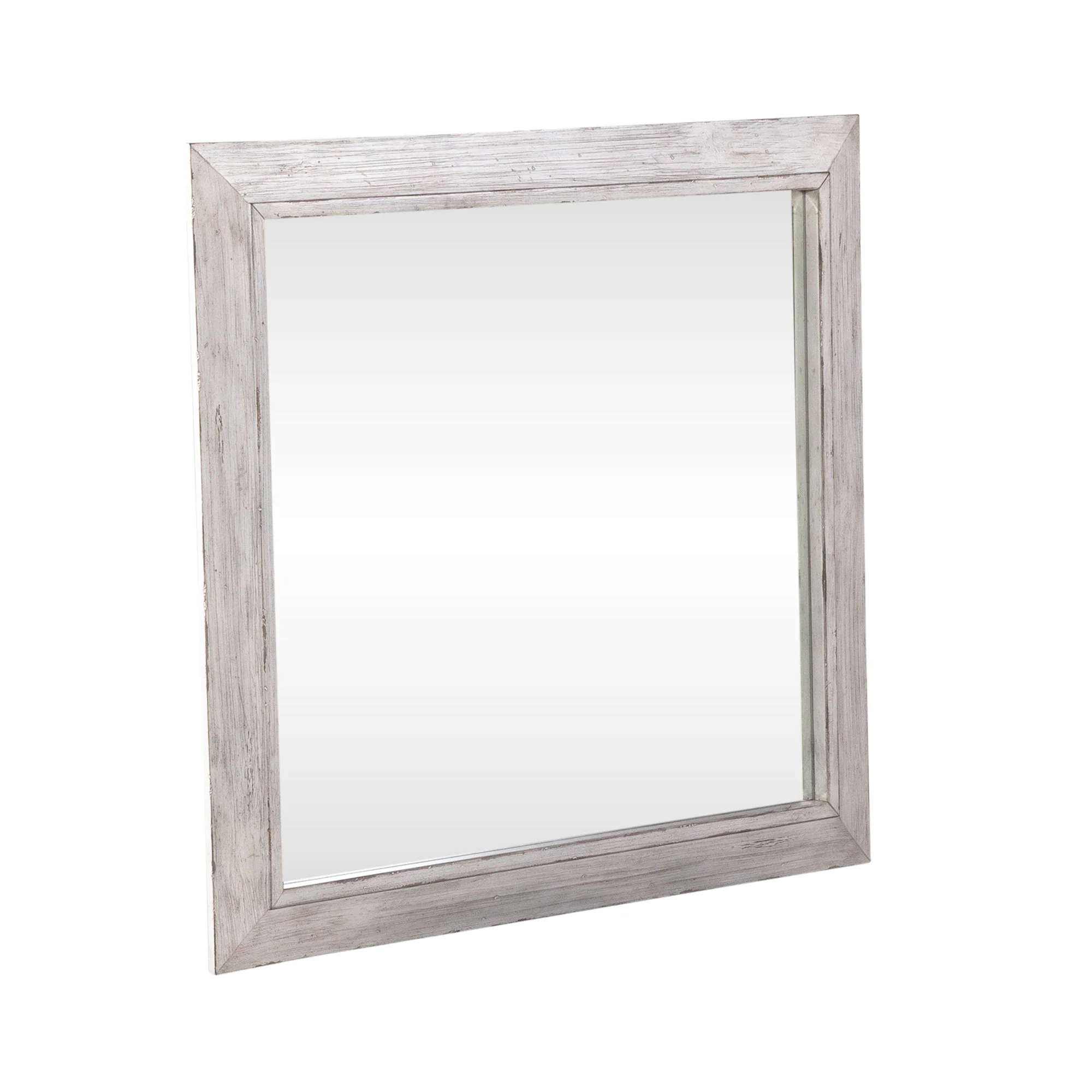 River Place - Mirror - Riverstone White & Tobacco - Image 1