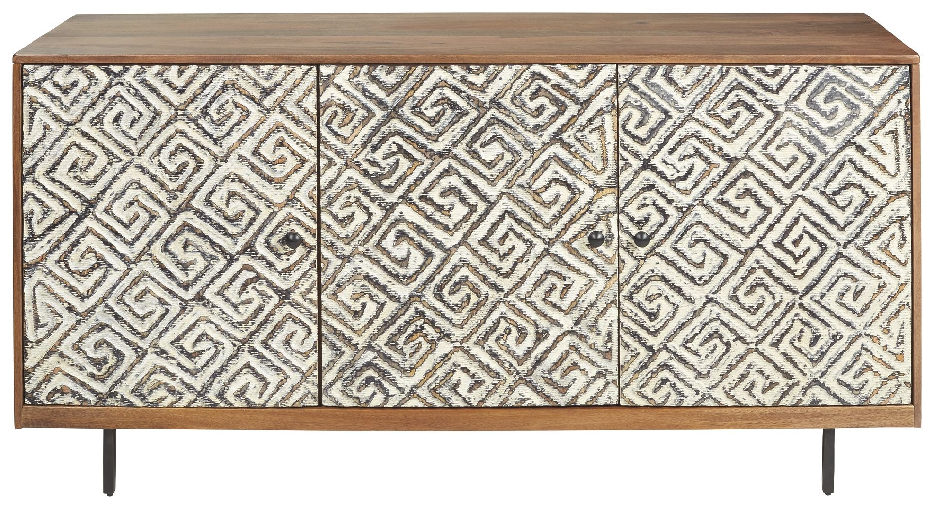 Kerrings - Accent Cabinet - Brown / Black / White - Image 2