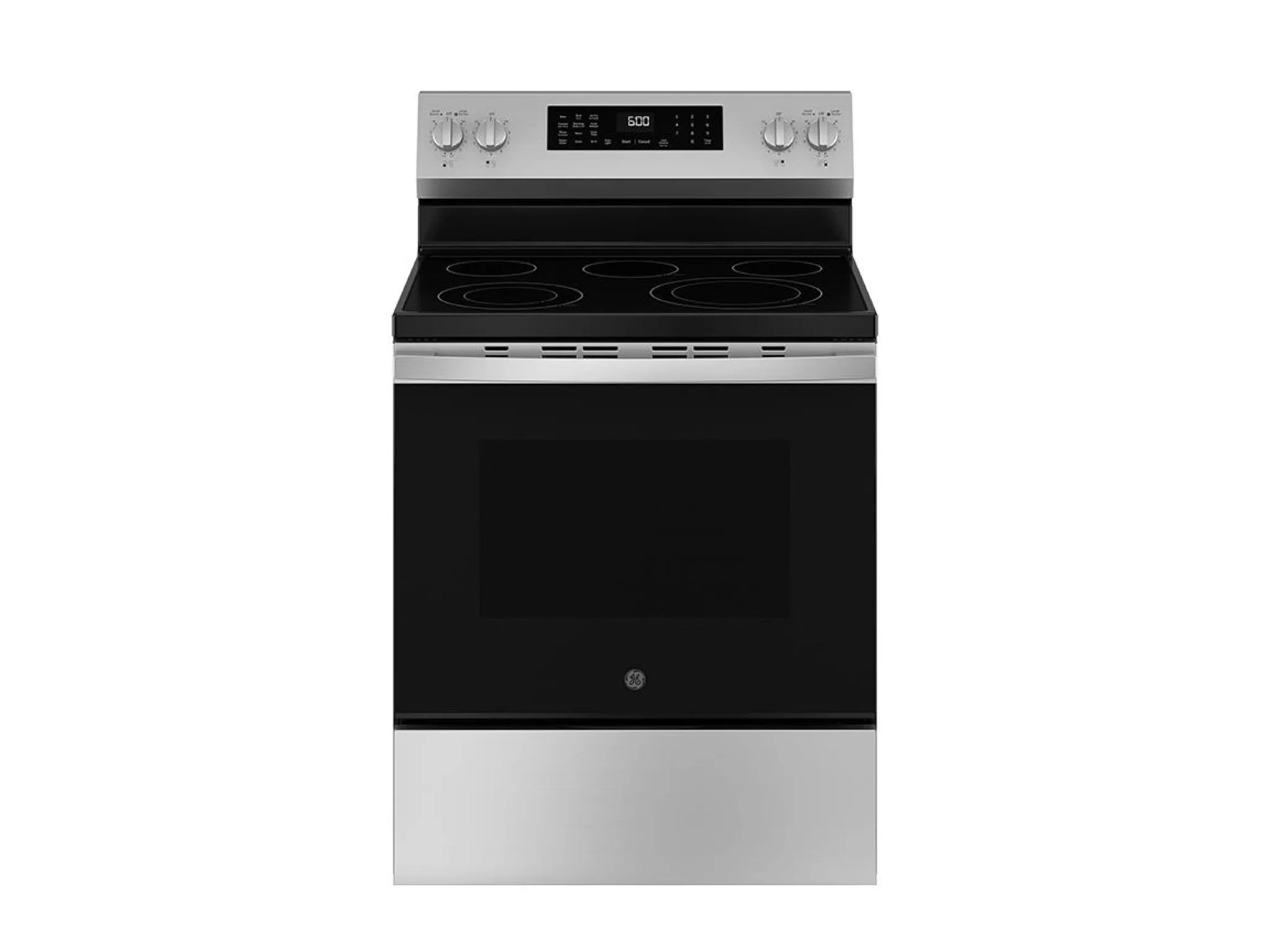 GE 30" Freestanding Electric Range, 5 Burners - Stainless Steel - Image 1