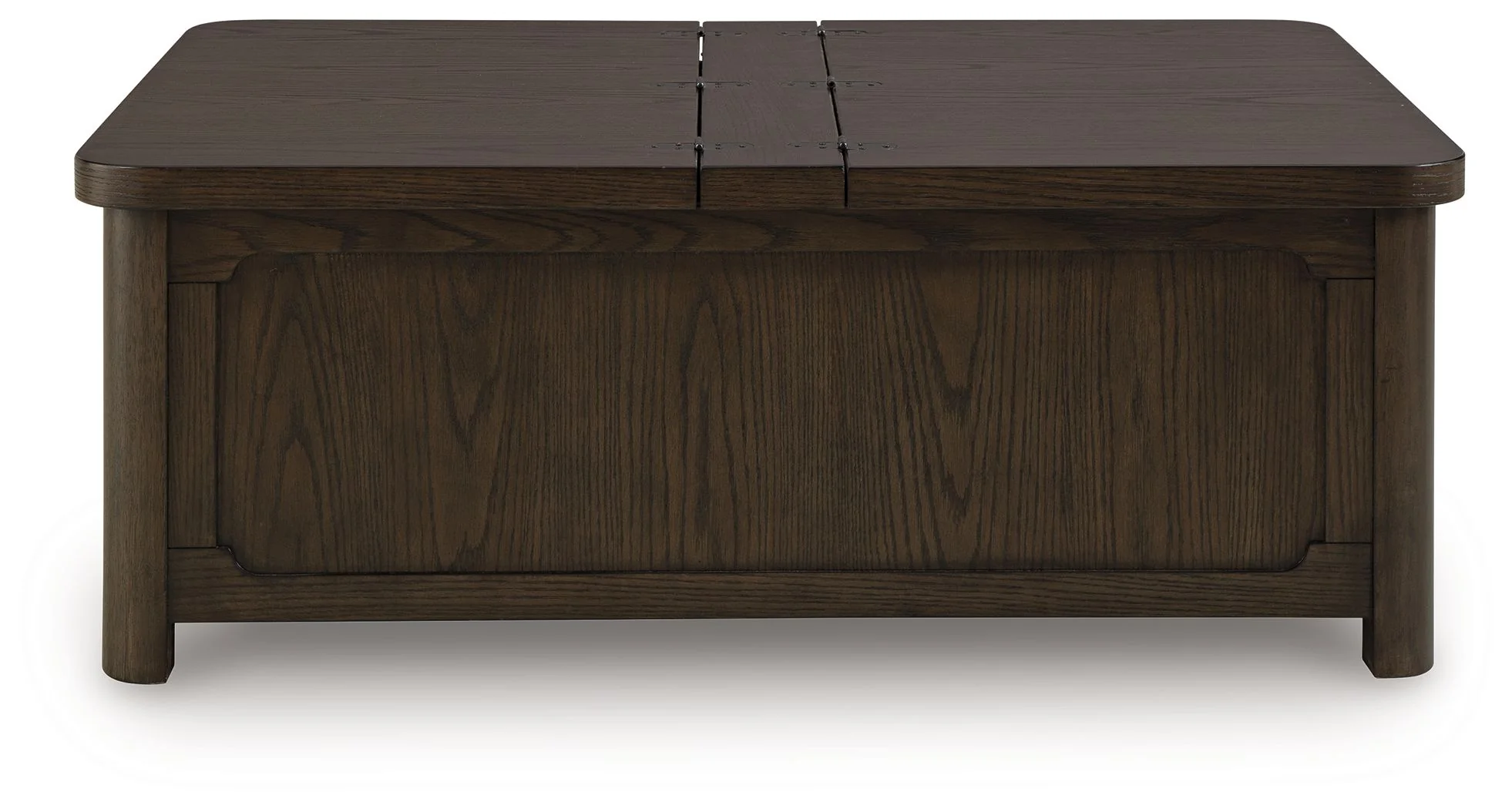 Breckington - Cocktail Table With Storage - Dark Brown - Image 3