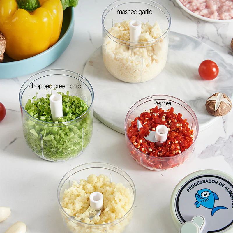 Portable Manual Fast Garlic Vegetable Chopper - Image 3