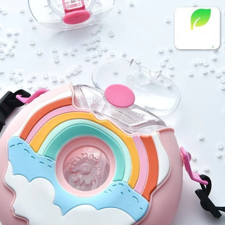 Cute Cartoon Built-in Straw Water Bottle - Image 3