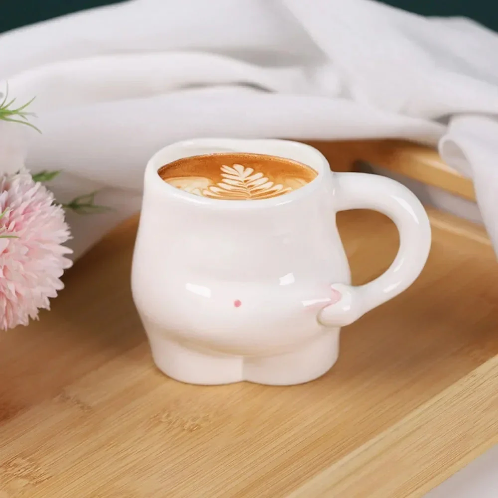 Big Belly Fat Ceramic Coffee Mug - Image 2