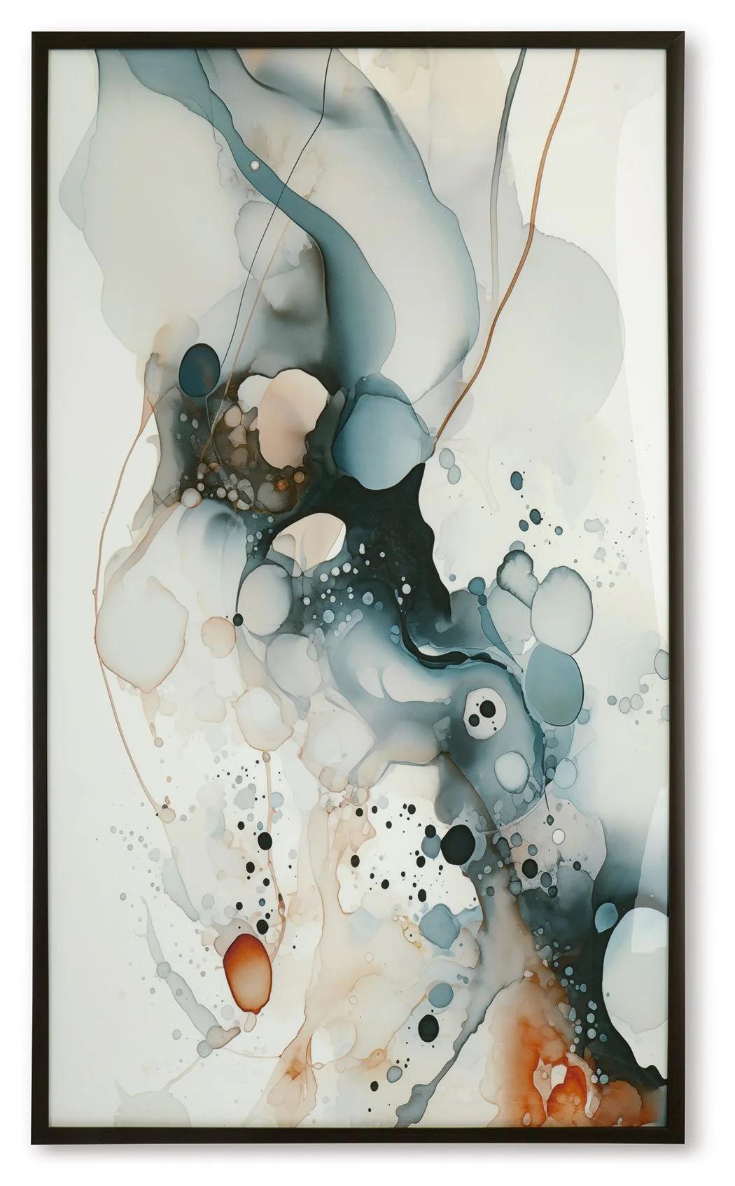 Foxenburg – Wall Art – Blue / Amber / White