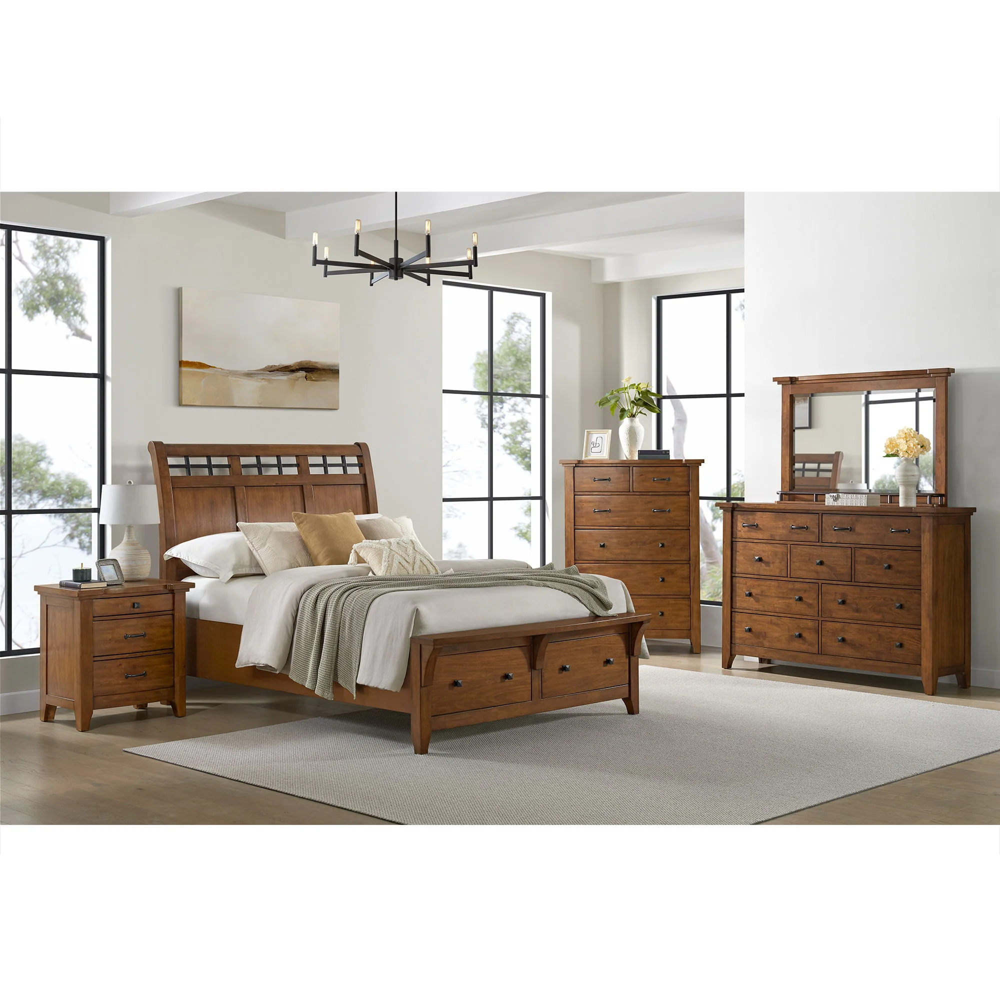 Gage - 6-Drawer Chest - Chestnut - Image 2
