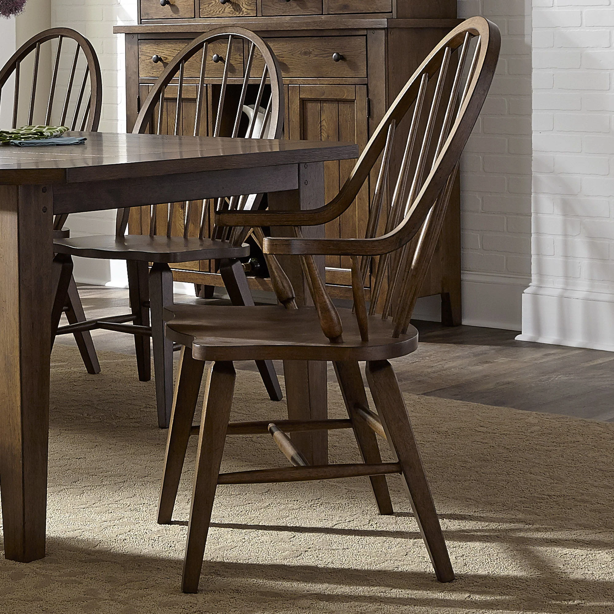 Hearthstone Ridge - Windsor Back Arm Chair - Image 1