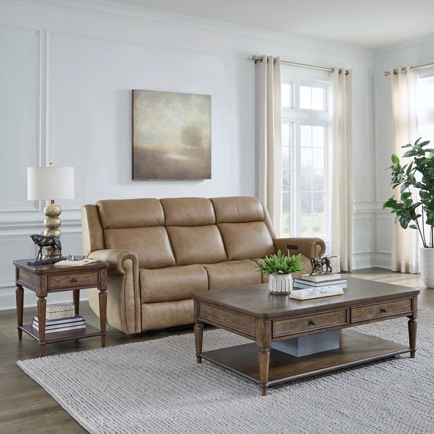 Harrison Heights – 3 Piece Set (Cocktail Table And 2 End Tables) – Sienna