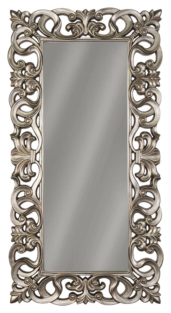 Lucia – Floor Mirror – Antique Silver Finish