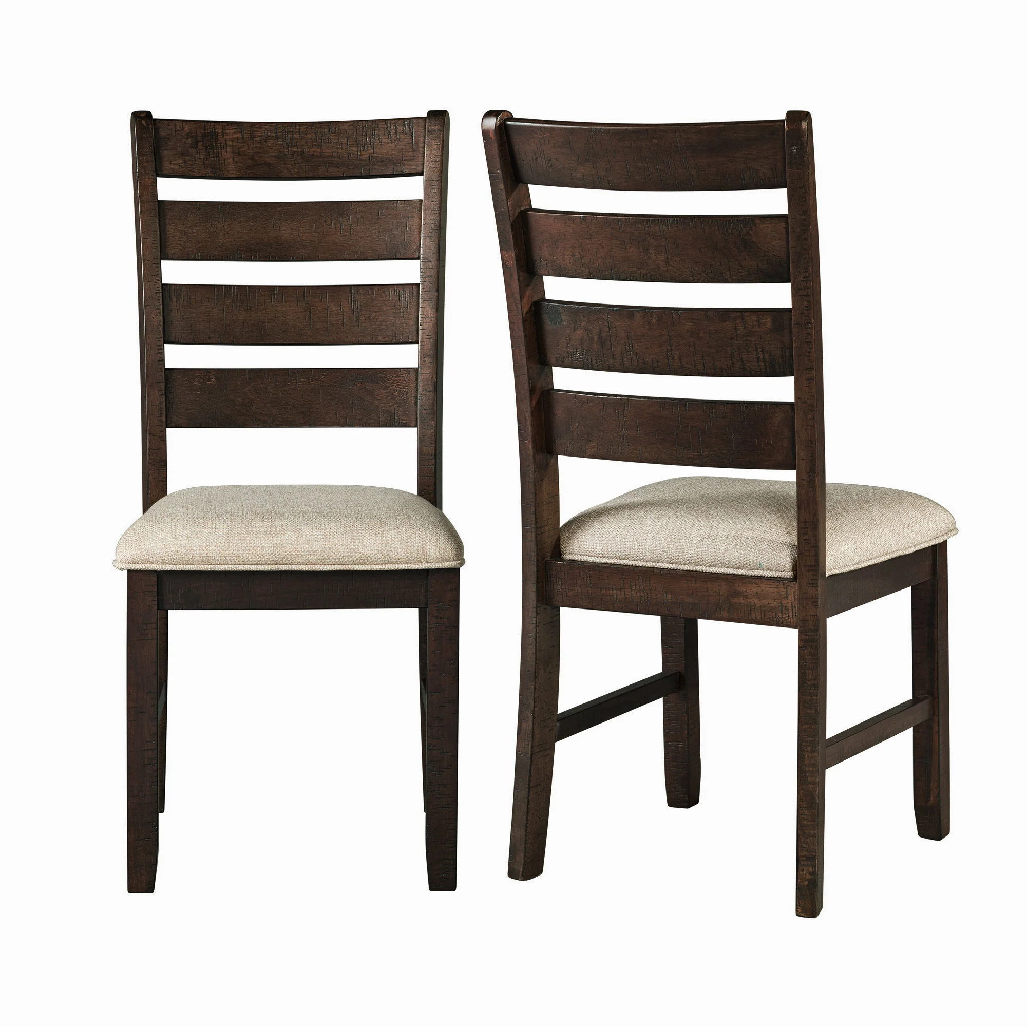 Jax - Ladder Back Side Chair (Set of 2) - Smokey Walnut - Image 1