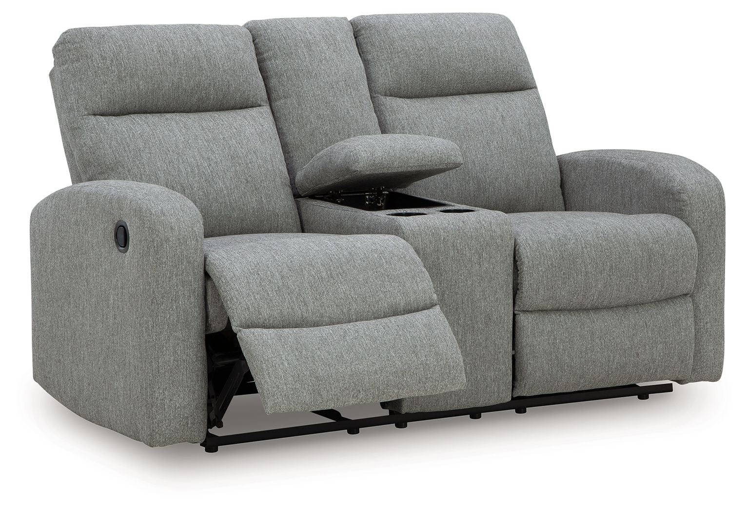 Gauntlet - Double Recline Loveseat With Console - Sterling - Image 2