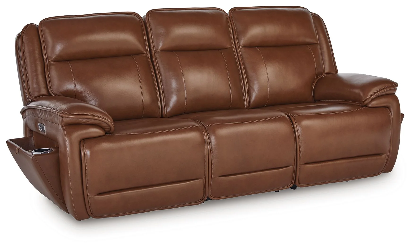 Healy Pier - Power Reclining Sofa / Adj Headrest - Chocolate - Image 1